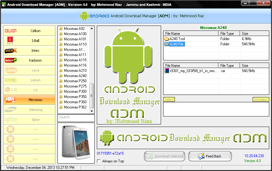 adm download manager windows